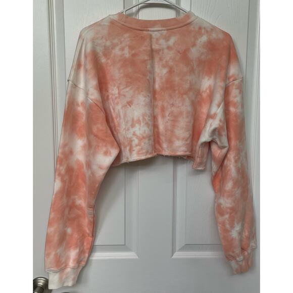 BabyBoo Medium NWT "Peach Tie dye crop jumper" sweatshirt - Picture 5 of 7